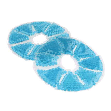 Crofta 2 Pieces Big Round Thermal Gel Pads for Nursing Mothers Suitable Blue