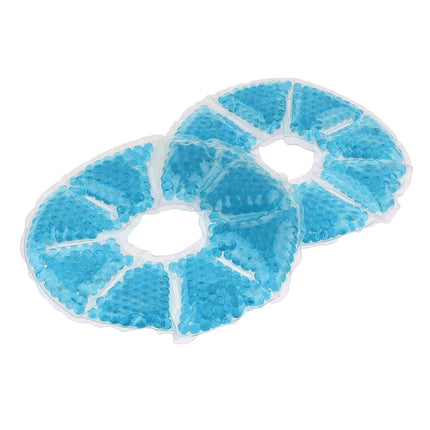 Crofta 2 Pieces Big Round Thermal Gel Pads for Nursing Mothers Suitable Blue