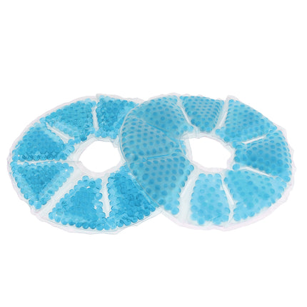 Crofta 2 Pieces Big Round Thermal Gel Pads for Nursing Mothers Suitable Blue