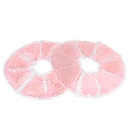 Crofta 2 Pieces Big Round Thermal Gel Pads for Nursing Mothers Suitable Pink