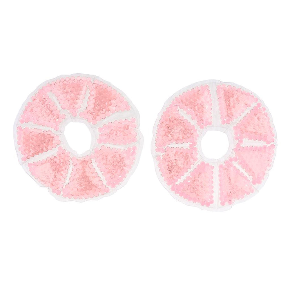 Crofta 2 Pieces Big Round Thermal Gel Pads for Nursing Mothers Suitable Pink