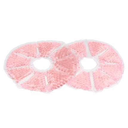 Crofta 2 Pieces Big Round Thermal Gel Pads for Nursing Mothers Suitable Pink