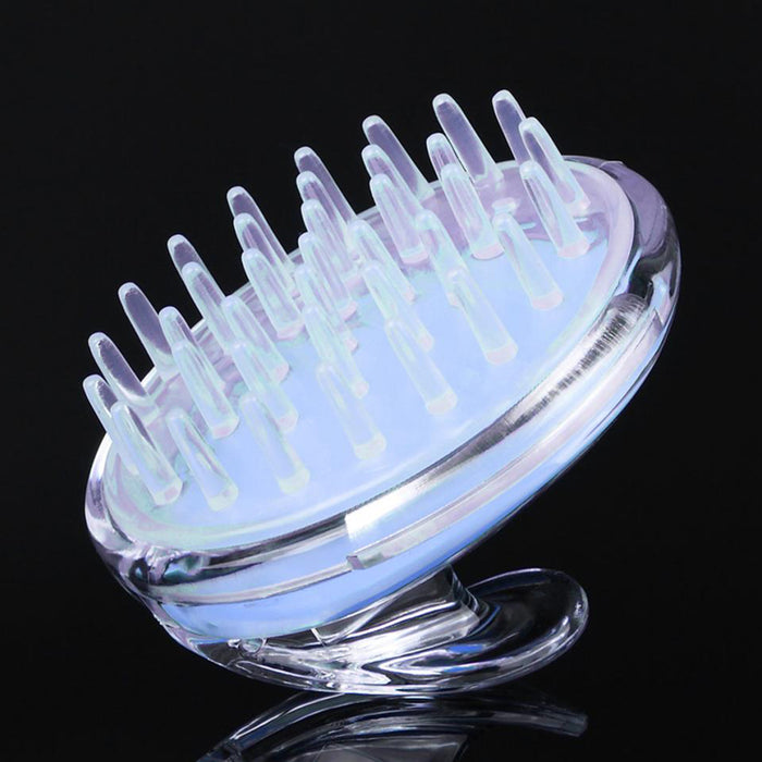 Crofta 1 x Silicone Shower Shampoo Body Wash Dandruff Brush Hair Scalp Massager