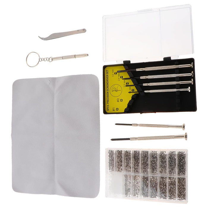 Crofta 1 Set Eyeglass Repair Kit Screwdriver Repair Tool Kit Watch Repair Kit