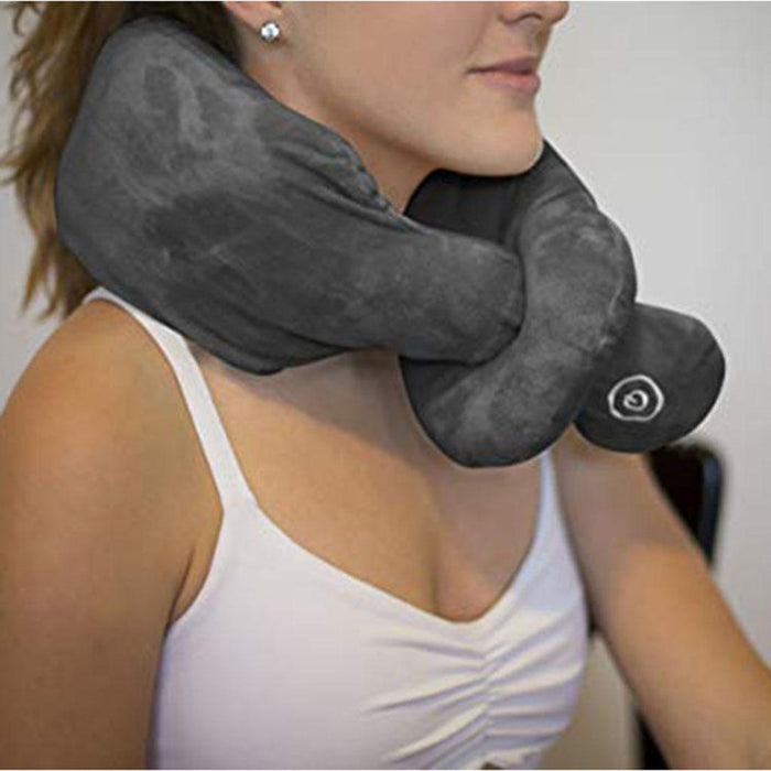 Crofta Massage Electric Travel Pillow Neck Support Head Rest Airplane Cushion