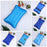 Crofta Ice Water Pillow Summer Cooling Cushion Mat for Home Car Office Dark Blue