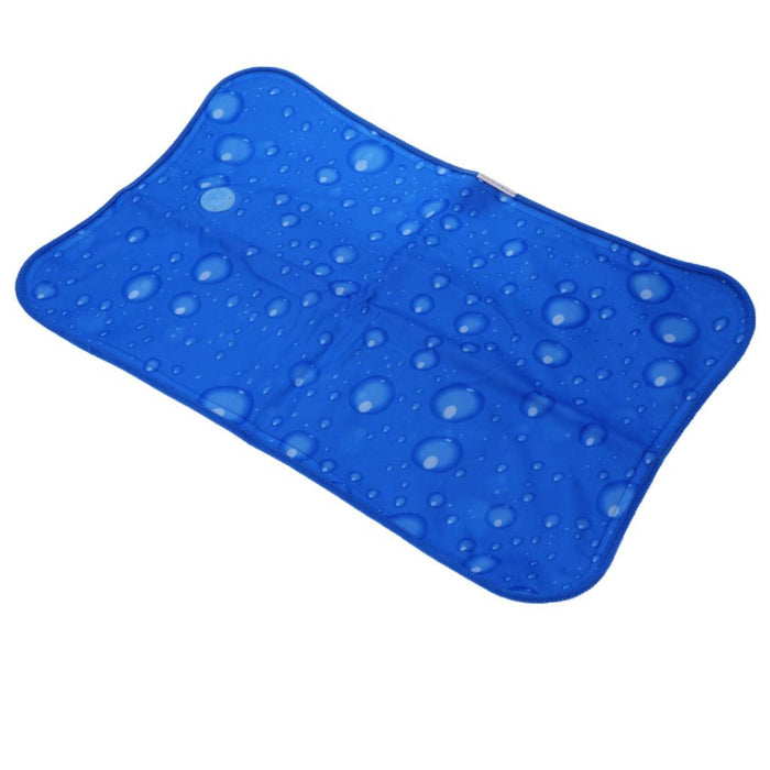 Crofta Ice Water Pillow Summer Cool Cushion for Home Car Office Travel Dark Blue