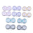 Crofta 10 Pieces Portable Contact Lens Soaking Case Container Holder Storage Box