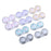 Crofta 10 Pieces Portable Contact Lens Soaking Case Container Holder Storage Box