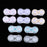 Crofta 10 Pieces Portable Contact Lens Soaking Case Container Holder Storage Box