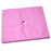 Crofta 100 Pcs Disposable Non Woven Face Rest Cradle Covers With Cross Cut Pink