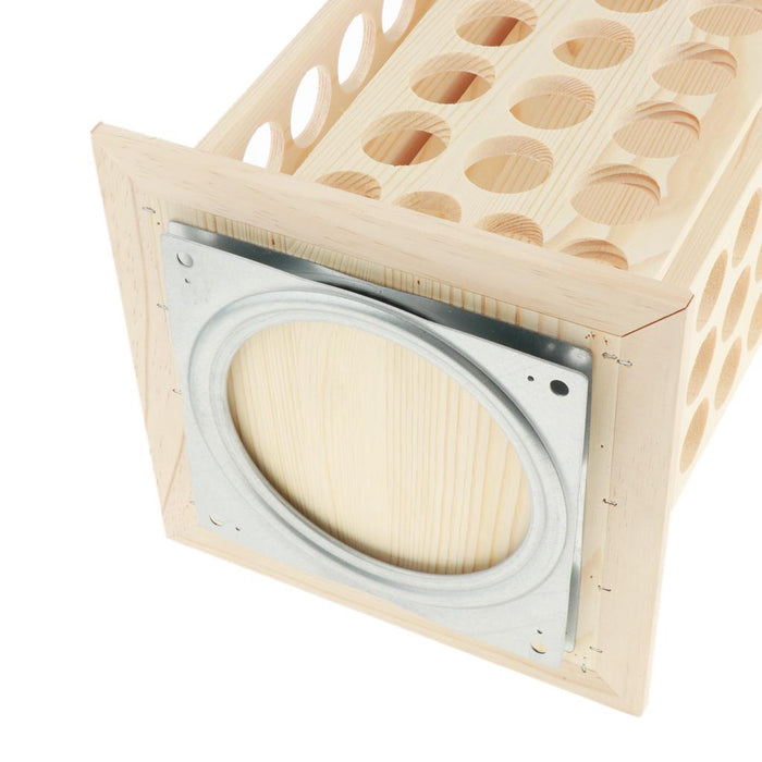 Crofta Wooden Aroma Essential Oil Display Case Storage Rack Organizer Holder