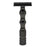 Crofta Zin Alloy Men Double Edge Safety Shaving Razor Beard Grooming Tool Black