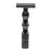 Crofta Zin Alloy Men Double Edge Safety Shaving Razor Beard Grooming Tool Black