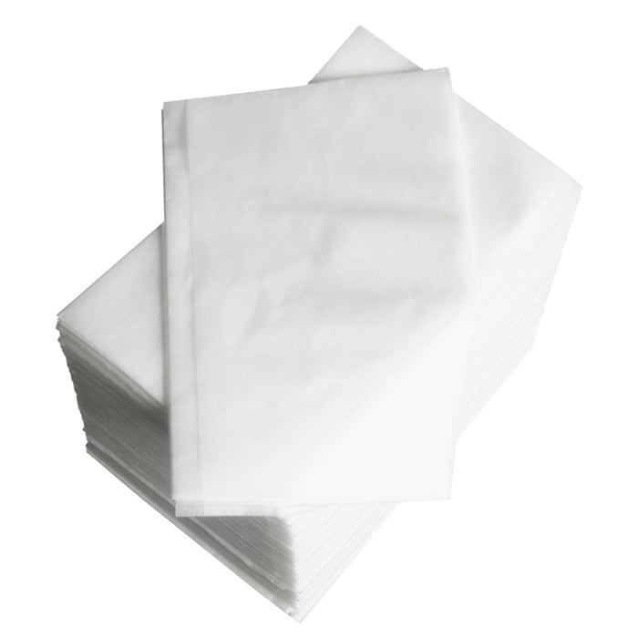 Crofta 100 Pcs Non-woven Disposable Massage Table Sheet Bed Cover 80x180cm White