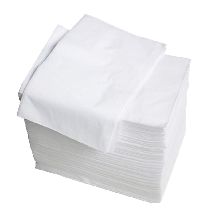 Crofta 100 Pcs Non-woven Disposable Massage Table Sheet Bed Cover 70x170cm White