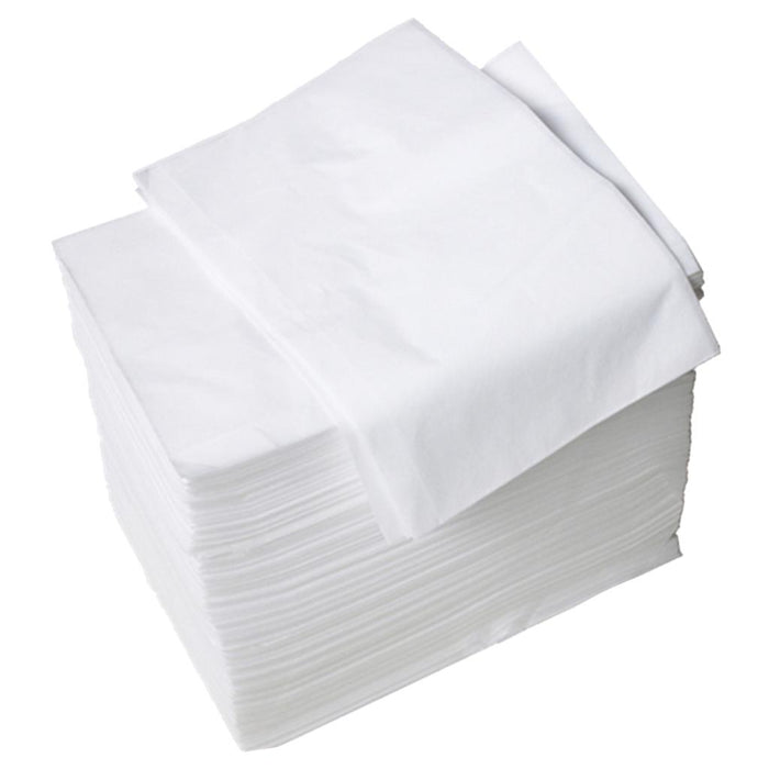 Crofta 100 Pcs Non-woven Disposable Massage Table Sheet Bed Cover 70x170cm White