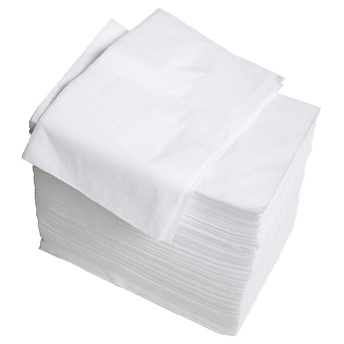 Crofta 100 Pcs Non-woven Disposable Massage Table Sheet Bed Cover 70x170cm White