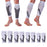 Crofta 1 Pair Sports  Running Calf Compression Sleeves Leg Guard Wrap White S