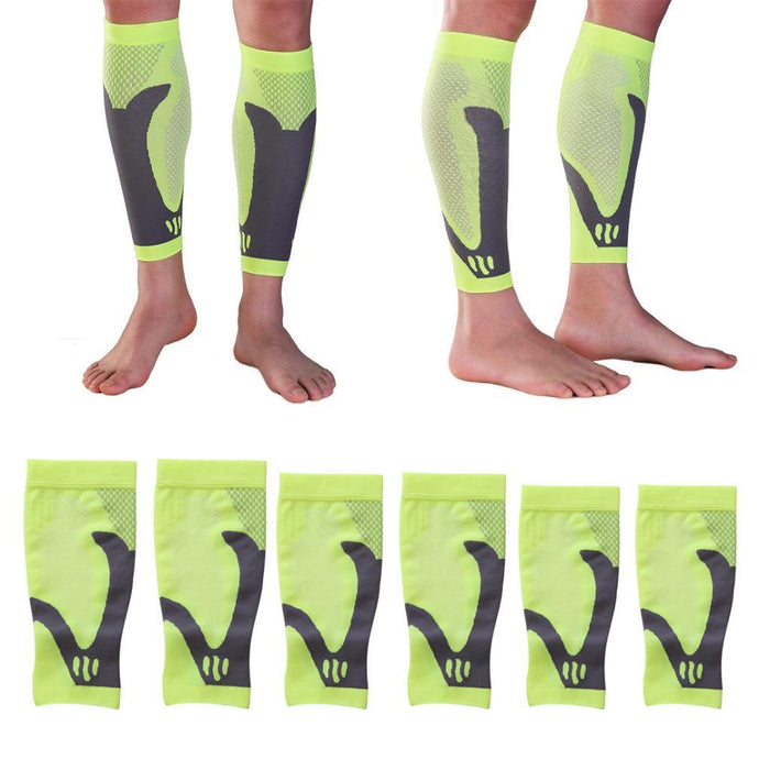 Crofta 1 Pair Sports  Running Calf Compression Sleeves Leg Shin Guard Socks S