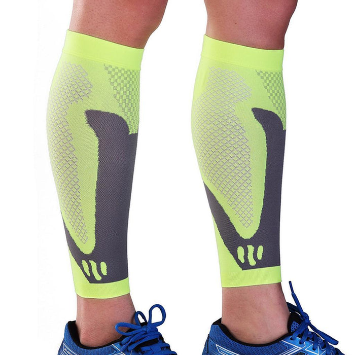 Crofta 1 Pair Sports  Running Calf Compression Sleeves Leg Shin Guard Socks S