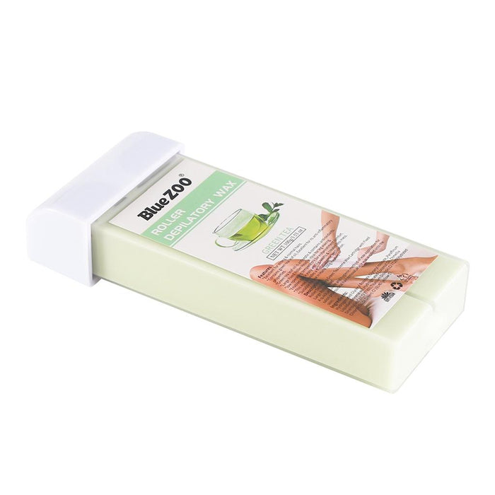 Crofta 100g/Bottle Depilatory Wax Cartridge Heater Waxing Hair Removal Green Tea