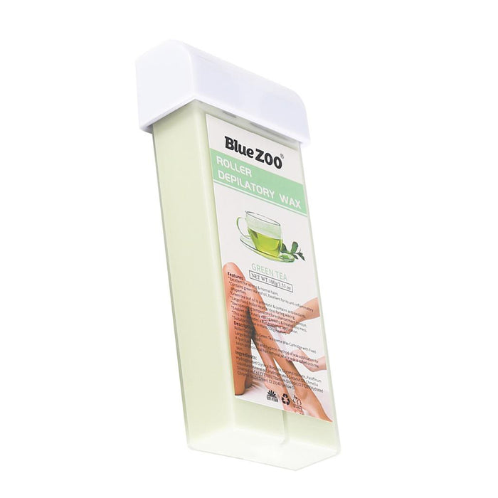 Crofta 100g/Bottle Depilatory Wax Cartridge Heater Waxing Hair Removal Green Tea