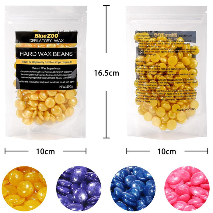 Crofta 100g Depilatory Hot Hard Wax Beans Pellet Body Bikini Hair Removal Chamomile