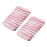 Crofta 2 Pcs Silicone Soap Dish Soap Holder Soap box Plate Tray  Pink white