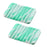 Crofta 2 Pcs Silicone Soap Dish Soap Holder Soap box Plate Tray  Mint white