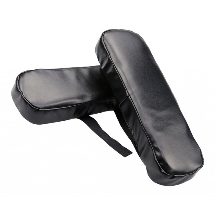 Crofta 1 Pair PU Leather Wheelchair Armrest Cushion Pad Office Chair Elbow Support