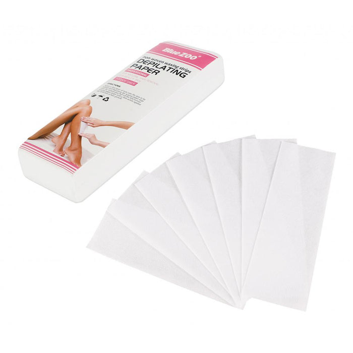 Crofta 100Pcs Disposable Non-woven Hair Removal Paper Depilatory Wax Strip Pink