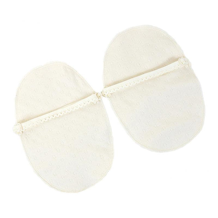 Crofta 1 Pair Reusable Washable Underarm Armpit Sweat Absorbing Pads Shieds White