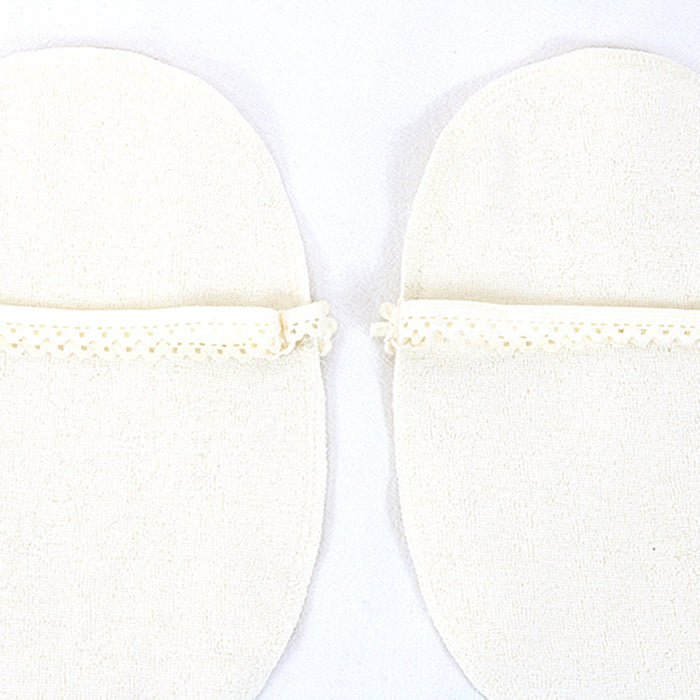 Crofta 1 Pair Reusable Washable Underarm Armpit Sweat Absorbing Pads Shieds White