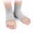 Crofta 1 Pair Vented Open Toe Heel Socks Sleeves Protector for Cracked Feet Gray