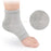 Crofta 1 Pair Vented Open Toe Heel Socks Sleeves Protector for Cracked Feet Gray