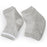 Crofta 1 Pair Vented Open Toe Heel Socks Sleeves Protector for Cracked Feet Gray