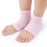 Crofta 1 Pair Vented Open Toe Heel Socks Sleeves Protector for Cracked Feet Pink