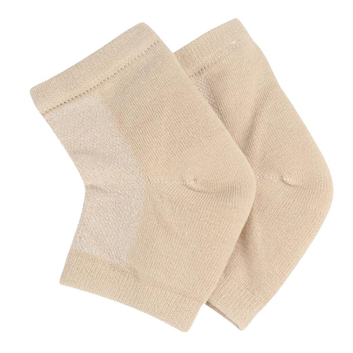 Crofta 1 Pair Vented Open Toe Heel Socks Sleeves Protector for Cracked Feet Skin