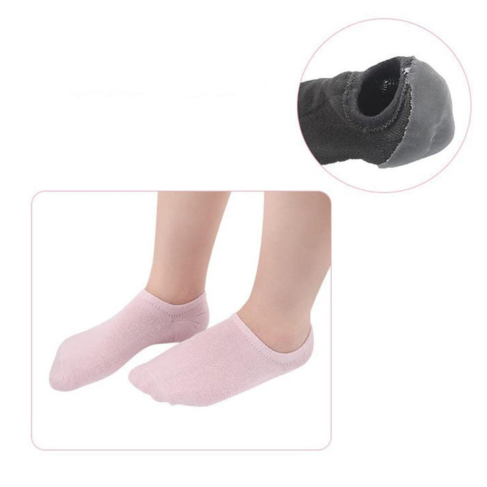 Crofta 1Pair Spa Gel Socks Moisturising Dry Heel Repair Crack Foot Skin Care Pink