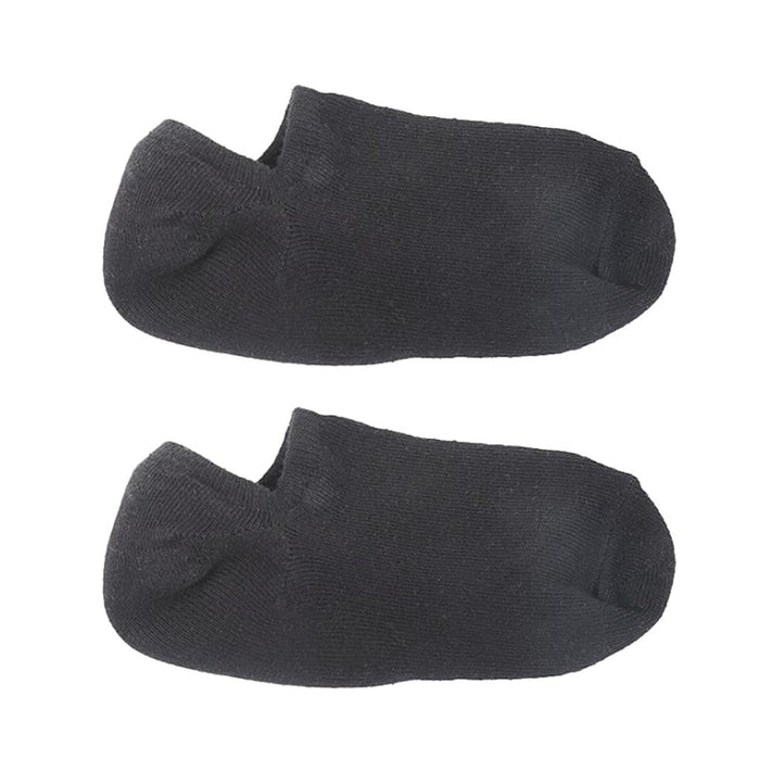 Crofta 1Pair Spa Gel Socks Moisturising Dry Heel Repair Crack Foot Skin Care Black