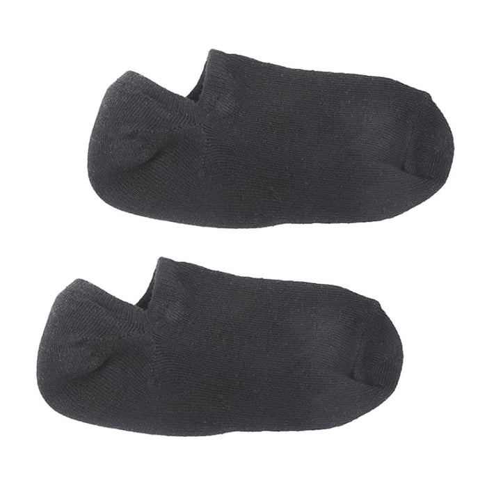 Crofta 1Pair Spa Gel Socks Moisturising Dry Heel Repair Crack Foot Skin Care Black