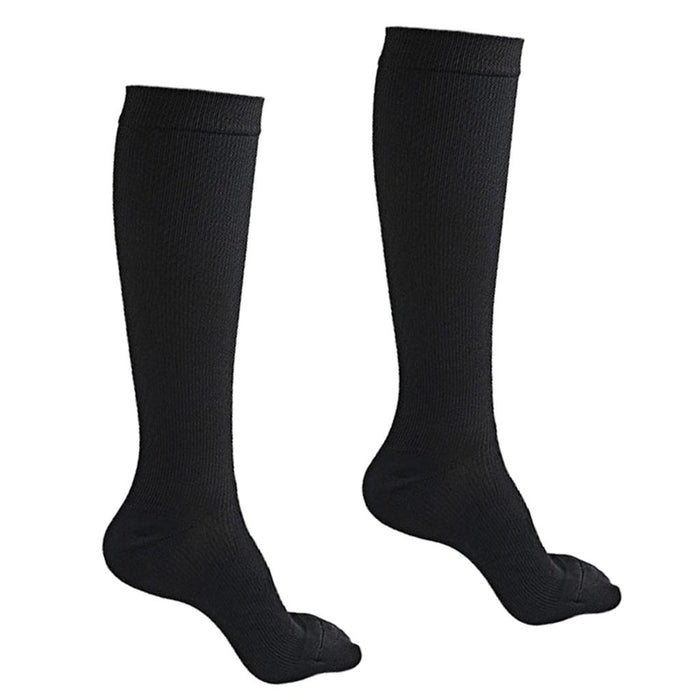 Crofta Women Compression Knee High Sock for Athletic Running Flight Travel S M