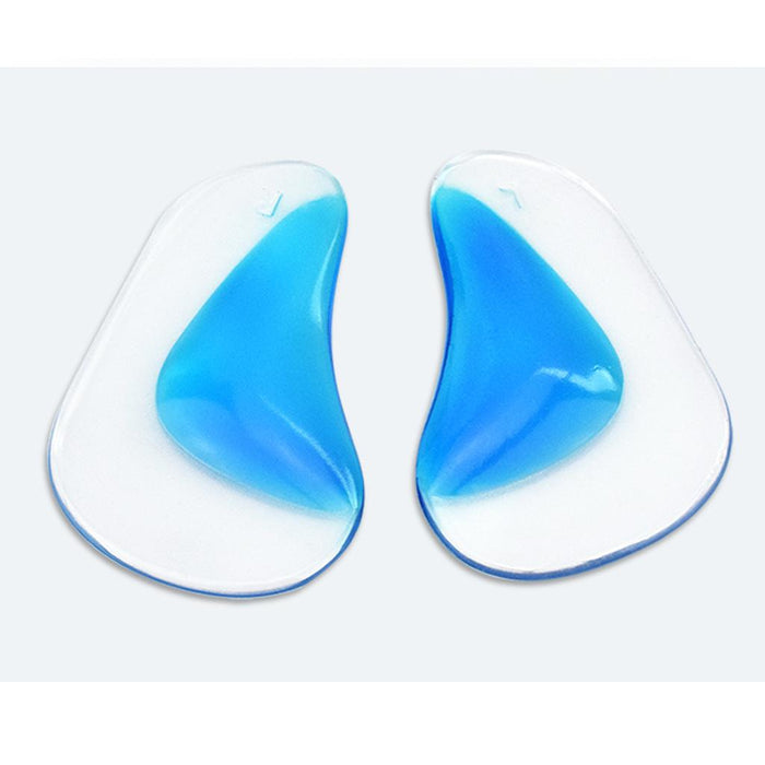 Crofta 1 Pair Silicone Arch Support Insoles Orthotic Insoles Cushion Insert L Blue