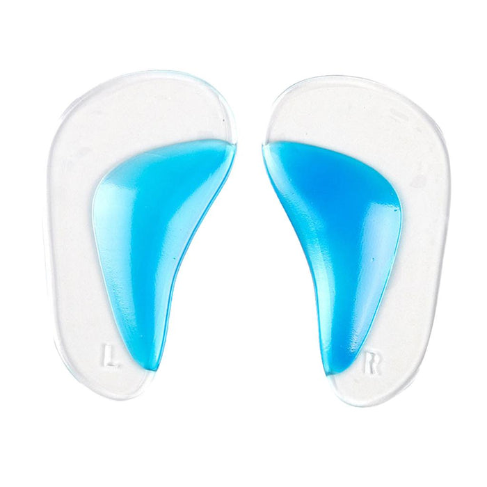 Crofta 1 Pair Silicone Arch Support Insoles Orthotic Insoles Cushion Insert L Blue