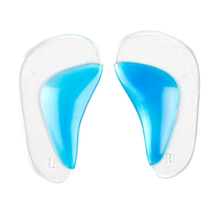 Crofta 1 Pair Silicone Arch Support Insoles Orthotic Insoles Cushion Insert L Blue