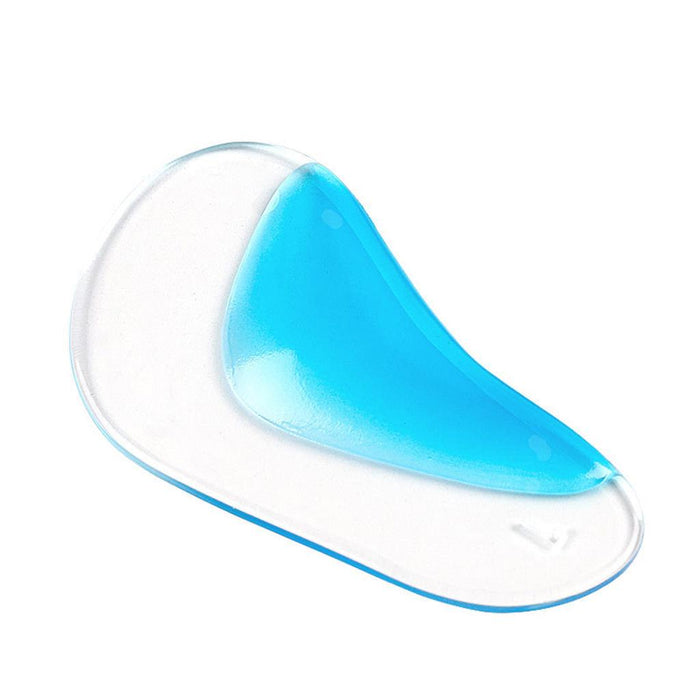 Crofta 1 Pair Silicone Arch Support Insoles Orthotic Insoles Cushion Insert L Blue