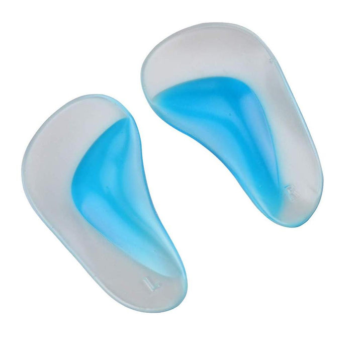 Crofta 1 Pair Silicone Arch Support Insoles Orthotic Insoles Cushion Insert L Blue