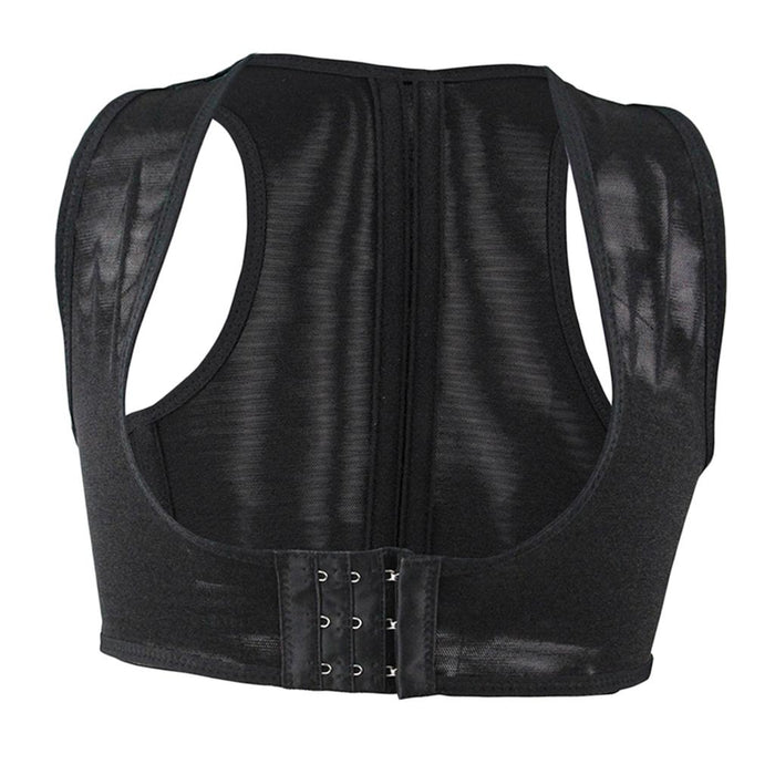 Crofta Women Chest Brace Adjustable Shoulder Back Posture Corrector Support Belt M