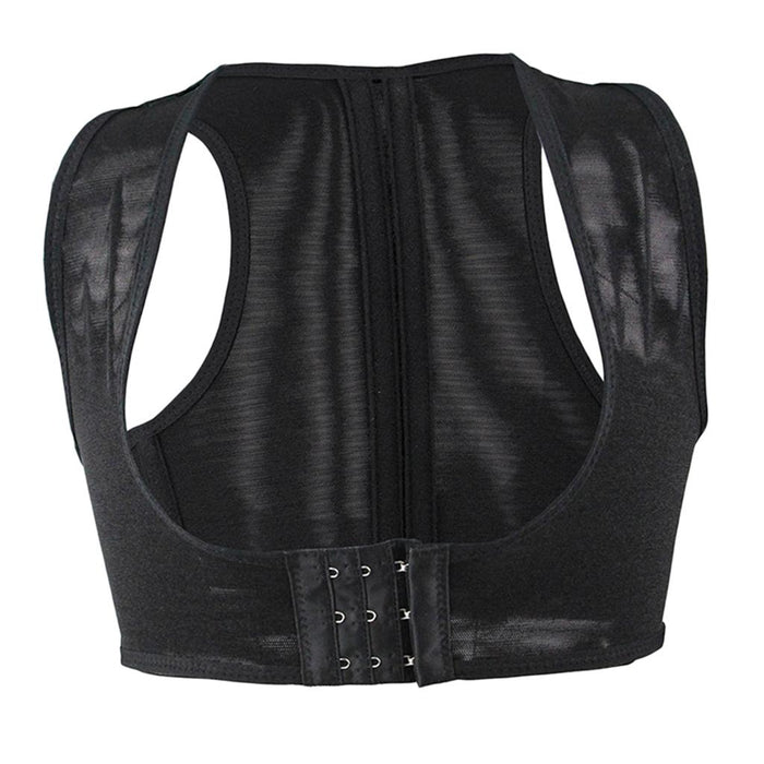 Crofta Women Chest Brace Adjustable Shoulder Back Posture Corrector Support Belt M